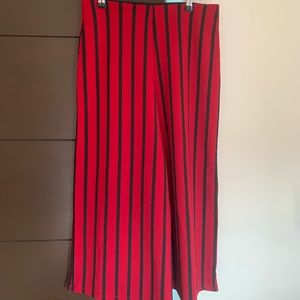 Zara striped cropped capri